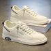 Men's Casual Slip-On Sneakers - Breathable Lightweight Round-Toe Shoes For Spring Summer Fall (White, Black, Beige)_vogvips.com