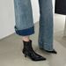 Pointed Toe Ankle For Women 2025 Autumn Winter New Fleece Lined Short Niche Slim Women's Thin High Heel Boots_vogvips.com