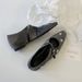 Sheepskin Version Square Toe Heightened Silver Mary Jane Shoes For Women Rhinestone Flower One Strap Shallow Mouth Shoes_vogvips.com