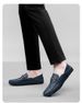Embossed Crocodile Pattern Beanie Shoes Large Size Round Head Driving Shoes Casual Shoes Lazy Men's Shoes_vogvips.com