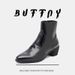 Business Leisure Work Commuter Men's Shoes High Heel Heightening Pointed Martin Boots Niche Design Martin Boots_vogvips.com