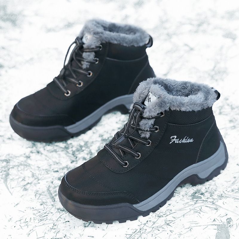 Winter Elderly Snow Boots, Thick Cotton, Warm Cotton Shoes, Wear-resistant Plus Size, Foreign Trade Sports, Outdoor Men's And Women's Shoes_vogvips.com