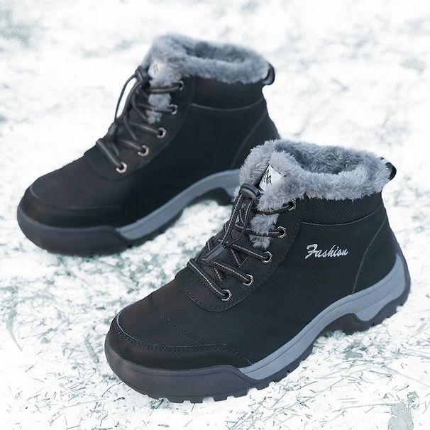 Winter Elderly Snow Boots, Thick Cotton, Warm Cotton Shoes, Wear-resistant Plus Size, Foreign Trade Sports, Outdoor Men's And Women's Shoes_vogvips.com