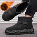 Men's Winter Snow Boots Thick Sole Fur-Lined Anti-Slip Outdoor Warm Short Boots For Cold Weather_vogvips.com