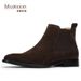 European Warm Series X60108 Men's Martin Ankle British Mid-Top Suede Genuine Leather Boots_vogvips.com