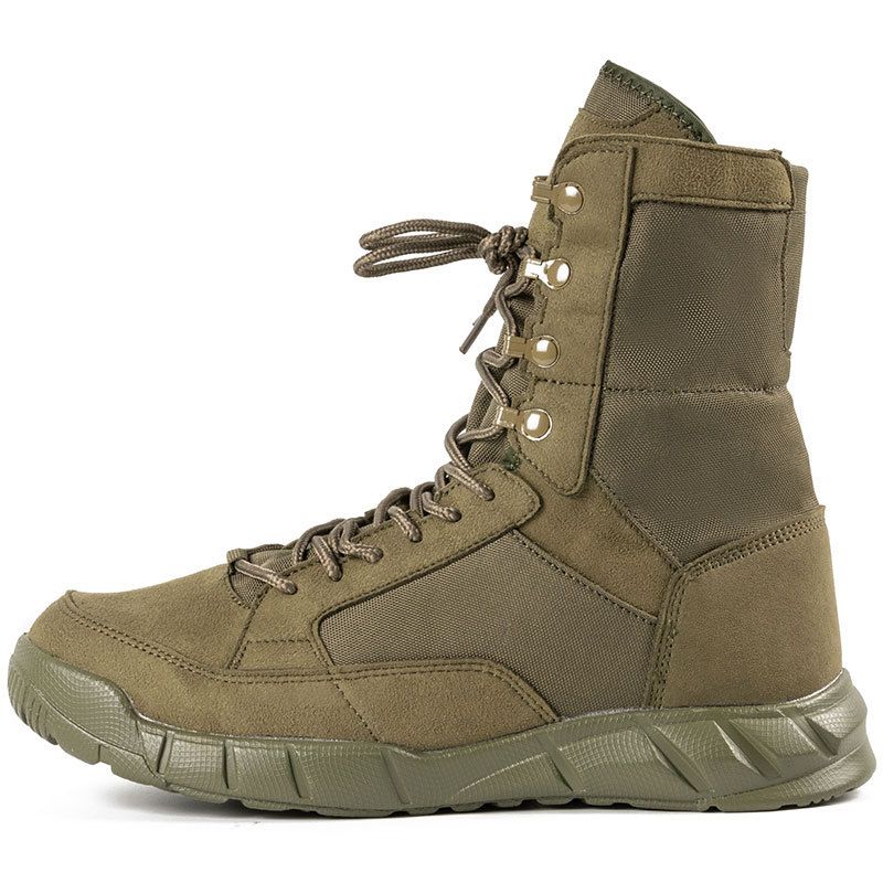 Outdoor High-top Desert Tactical Boots Green Polar Warfare Men's Spring And Autumn Breathable Hiking Boots Combat Boots_vogvips.com