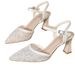 Women's Sandals, High Heels, Pointed Toe, Lace, Suitable Commuting And Dating, 2026 New Model, Exclusively For_vogvips.com