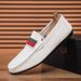 New fashion men's shoes all match men's comfortable soft soles a slip-on driving casual leather shoes_vogvips.com