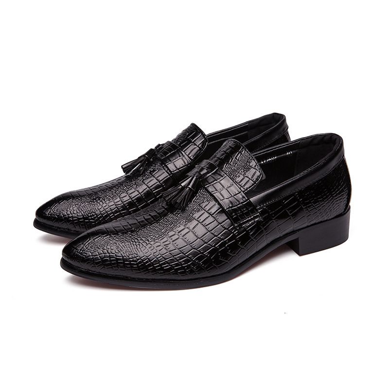 Men's Alligator Fringe Dress Shoes_vogvips.com