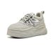 2024 Spring Summer Sneakers Sports Thick Sole Casual Dad Women's Mesh Breathable Height Increasing White Shoes_vogvips.com