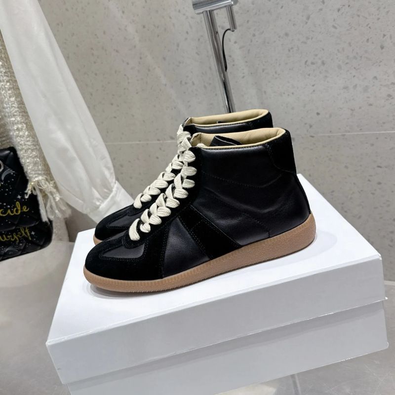 Summer New Sneakers Unisex Couple Style Flat Top Round Toe Comfortable Versatile High Version De Xun Shoes_vogvips.com