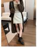 Square-toed Washed Horsehide Skinny Short Boots For Women's Autumn 25.11 New Style_vogvips.com