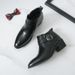 New Fashion Chelsea Boots Men's Brown Retro High-top Men's Boots European And American Fashion Boots British Gentleman Leather Boots_vogvips.com
