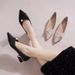 2026 Spring And Autumn 2026 New Style Thick-Topped Pointed-Toe French Fashion Slippers_vogvips.com