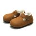 RUIZUSTOCK Winter Children's Cork Casual With Fleece Boys' Cotton Shoes Suede Girls' Leather Boots Thickened_vogvips.com