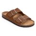 Crestar Cork Footbed Arizona Sandals For Women Men New Classic Solid Color Fashion Slippers With Arch Support Slip-on Suede Shoe_vogvips.com