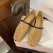 Sheepskin Version ~ French Style Genuine Leather Square Toe Hollow Mesh Sandals For Women New Soft Sole Woven Mary Jane_vogvips.com