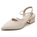 Plus Size W's Shoes 41-43 Summer Sandals Wide Feet And Instep 2024 New Style Closed Toe Chunky Heel High Heels For_vogvips.com