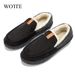 Winter Men's House Slippers Trend Warm Ankle Boots Man Cotton Shoes Male Felt Slipper Moccasin Room Footwear_vogvips.com