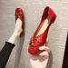 Women's Single Leather Shoes 2025 New Summer Absolute Flat Bottom And Autumn Shallow Mouth Versatile Square Head Spring_vogvips.com
