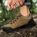 Outdoor Hiking Shoes Men Shoes Low-top Thick-soled Anti-slip Breathable Comfortable Men's Shoes Lace-up Casual Sports Shoes Men_vogvips.com