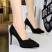 Elegant Women's High Heel Sandals With Bow Detail - Pointed Toe, Ultra High Stiletto Heel, Platform Sole For Evening Parties & Special Occasions_vogvips.com