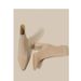 Pointed Toe Chunky Slim Apricot Suede Stretch High Heel Short Women 2025 Autumn Winter New Boots_vogvips.com
