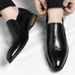 Men's Genuine Leather Brogue Loafers Dress Shoes With Wingtip Perforations Comfortable Business Casual Oxfords Office &_vogvips.com