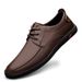 Leather Shoes Men's Shoes Formal Soft Sole Men's First Layer Low-top Casual Leather Shoes Single Shoes_vogvips.com