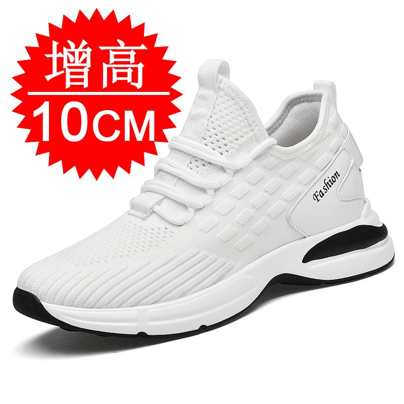 Spring Height Increasing For Men 10Cm Invisible Hidden Heel Men's 8 Sports Casual Student Mesh Breathable New Shoes_vogvips.com