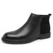 Leather Boots Men's Short Boots Zipper Martin Boots Men's Leather High Top Men's Boots Korean Version Chelsea Boots Tide_vogvips.com