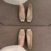 Flat-bottomed Temperament Gentle Senior Commuter Single Shoes Women's Shoes French Square Head Mary Jane Ladyshoes_vogvips.com