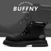 Retro Rhubarb Boots Men's Big Head Martin Boots Men's Retro Single Boots Short Boots Locomotive Boots Thick Bottom_vogvips.com
