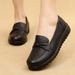 New Leather Women's Mothers, Soft-soled Casual Shoes For Middle-aged And Elderly, Comfortable Flat-soled Mother's Shoes,_vogvips.com