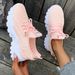 Cross Border Delivery Shoes For Women, Spring Fashion, New Foreign Trade Running Shoes, Mesh Breathable Thick Soled Shoes, Korean Sports Shoes_vogvips.com