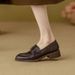 Soft Camellia Loafers For Women, 2025 Spring And Autumn New British Style Small Leather Shoes, Soft-soled Slip-on Shoes_vogvips.com