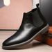 European Warm Series Spring And Autumn New British Style Men's Martin Leather Youth Non-Slip Breathable Versatile Short Boots_vogvips.com