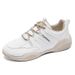 White Autumn Korean Edition Sports For Women Students Versatile Casual Board Flat Single Shoes Hy109_vogvips.com