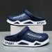 Men's Perforated Sandals, Breathable, Comfortable, Lightweight Eva Garden Shoes, Casual Slippers, Outdoor Beach Shoes_vogvips.com