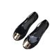 Summer European And American Style Jelly With Square Buckle, Plastic Beach Shoes, Flat Wedge Heel, Elegant Women's_vogvips.com