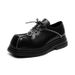 2025 Casual Single Shoe Spring New Item Thick Soled Sponge Cake Men's Leather Chain Derby Shoes 60702-E_vogvips.com