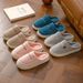 Cotton Women, Autumn And Winter, Couples' Indoor Home Non-Slip Thick Sole Plush Warm Slippers For Men In Winter_vogvips.com
