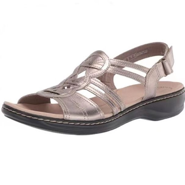 Large Size New Fashion Fish Mouth Sandals Car Stitched Sandals Women's Casual Sandals_vogvips.com