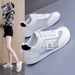 Breathable Thin New Hollow Mesh Athletic Casual Shoes White Fashion Hundred_vogvips.com