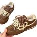 Soft Leather Version With Internal Height Increase, Brown Versatile German Training For Women, New Autumn Sports Casual_vogvips.com