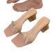 French-style Transparent Large-size Chunky Heel Sandals For Women, 2026 Summer New Fairy-style High-heeled Slippers,_vogvips.com