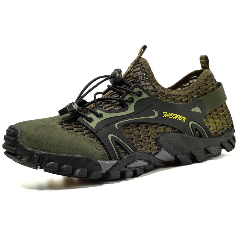 Rock Climbing Shoes Men's Mountaineering Wading Shoes Mesh Anti-slip Water Road Amphibious Shoes Hiking Shoes Wading Shoes_vogvips.com