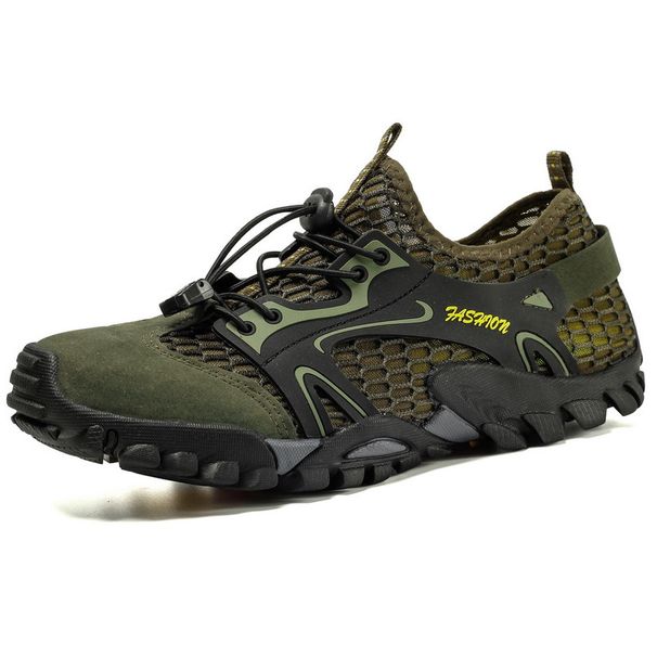Rock Climbing Shoes Men's Mountaineering Wading Shoes Mesh Anti-slip Water Road Amphibious Shoes Hiking Shoes Wading Shoes_vogvips.com