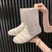 British-style Versatile Mid-calf Sandals For Women, 2026 Summer New Model, Hollow Breathable Perforated Sandals,_vogvips.com