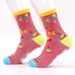 Birthday knitted cotton socks sole creative copywriting adhesive floor socks_vogvips.com